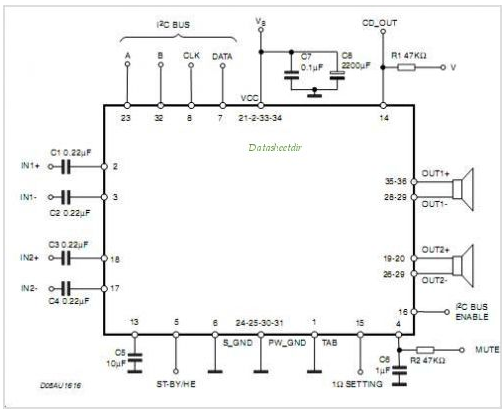 Микросхема cd7388cz схема подключения