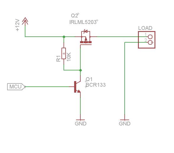 Схема включения irlml6402