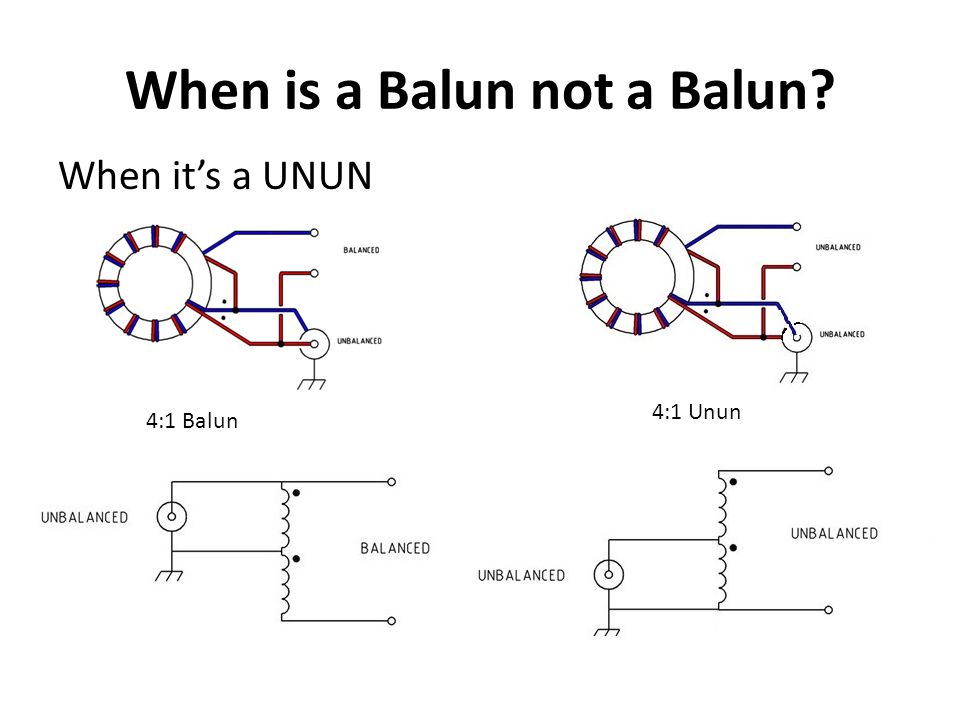 Double balun схема