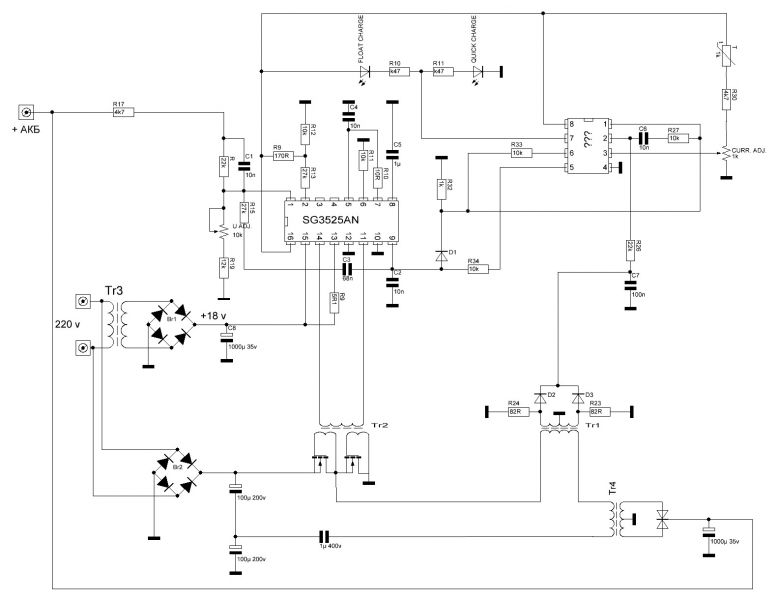 Jda 120 ka зарядное устройство схема