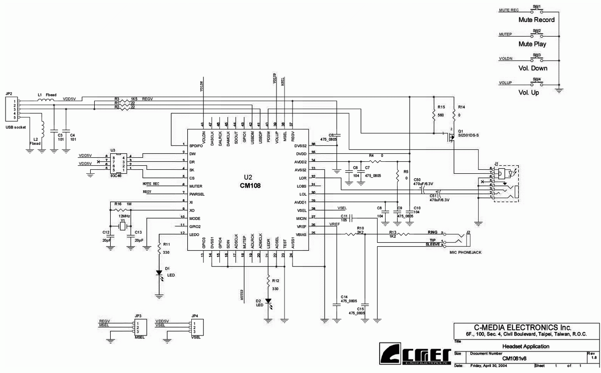 Звуковая карта cm6206