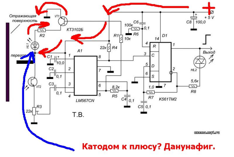 Бесконтактный выключатель схема подключения Форум РадиоКот * Просмотр темы - Нужна помощь по "Безконтактному выключателю"