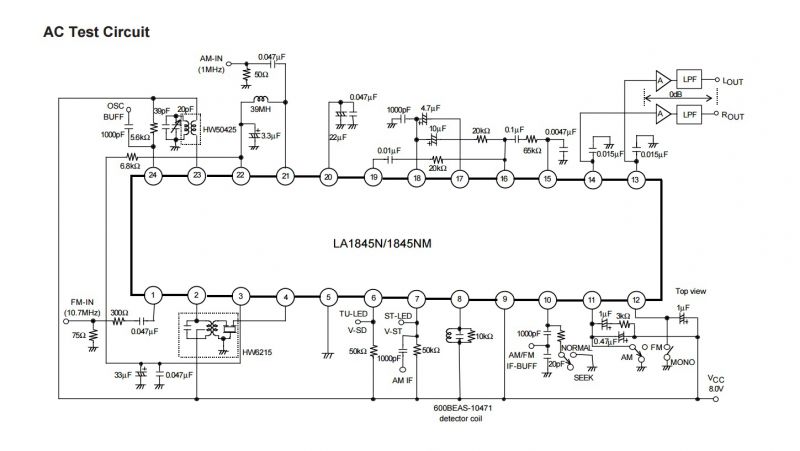 La7576 схема включения