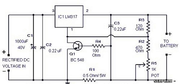 Зарядное устройство на lm317 схема своими руками