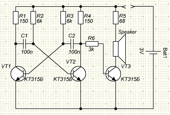 Схема на транзисторах кт 315