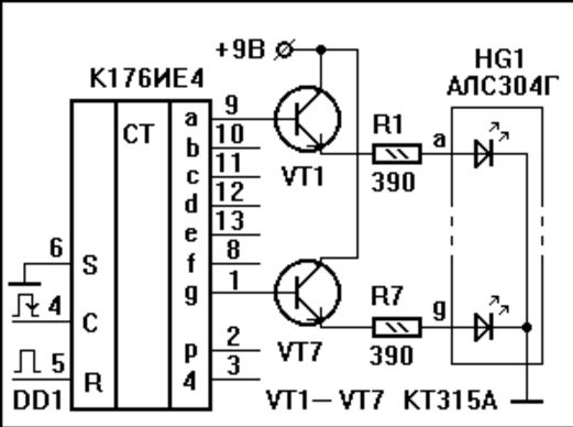 К176ие17 схема включения