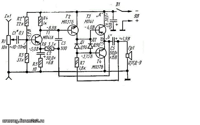 Унч на германиевых транзисторах своими руками схемы