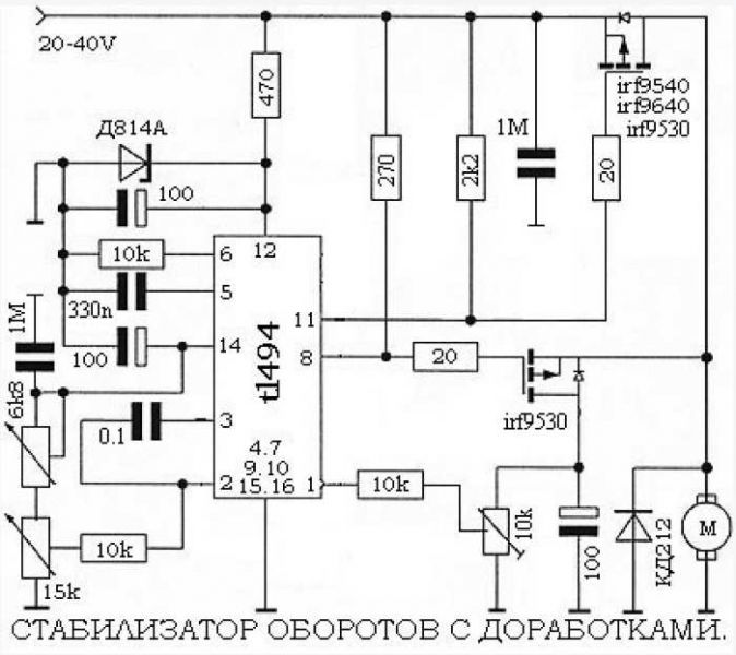 Стабилизация скорости вращения