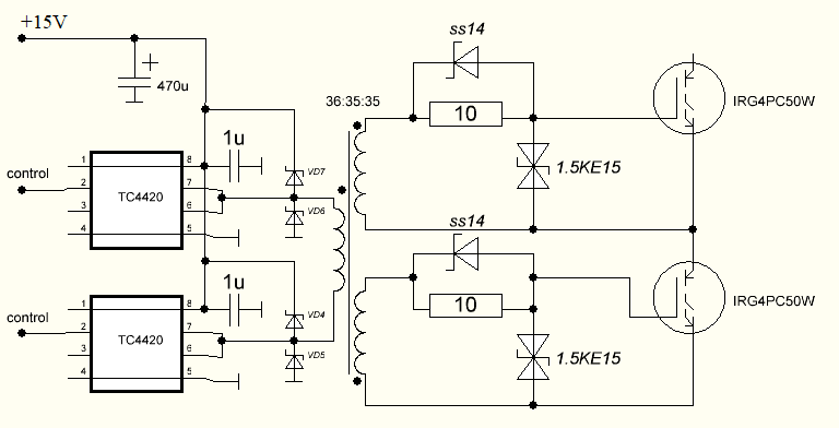 Tc4420 схема включения