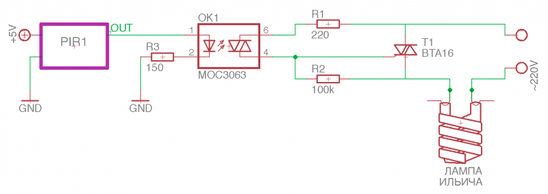 Мос3063 схема включения