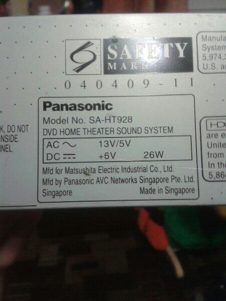 Panasonic sa ht878 схема