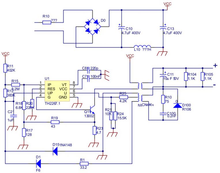 Схема блока питания kb3151c