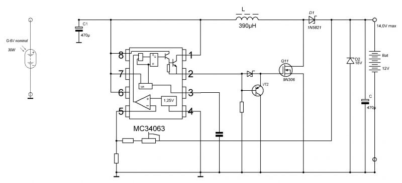 Sc34063s схема включения