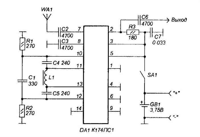 К174пс1 приемник схема