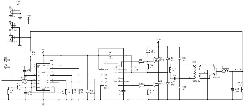 Ir2110 схема включения с tl494