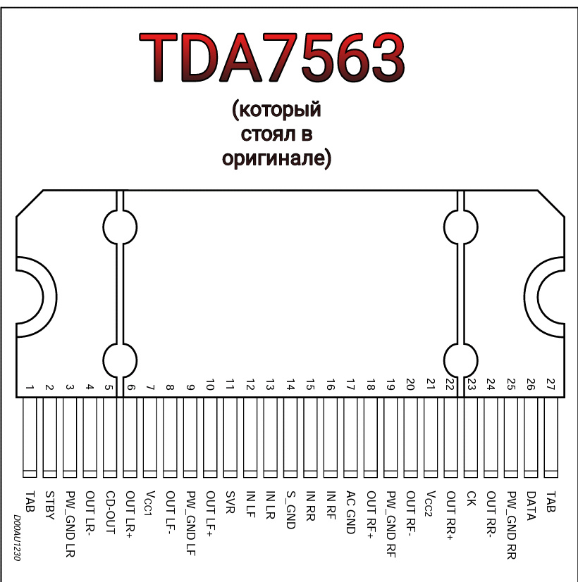 Схема усилителя на tda7851