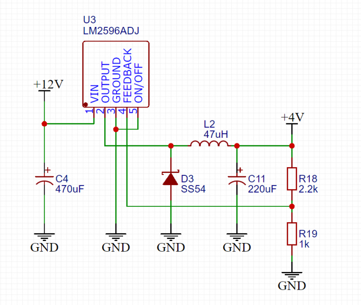 Включение dc dc. DC–DC преобразователь lm2596. Lm2596s DC-DC. Lm2596 ADJ схема включения. Lm2596 DC-DC схема.