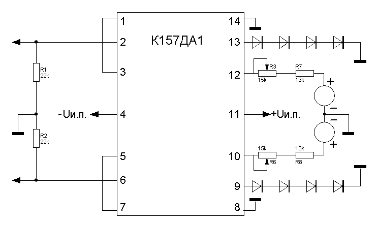 К157да1 схема включения