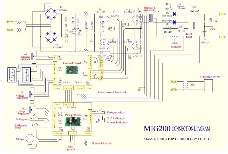 Mig 200 схема электрическая принципиальная