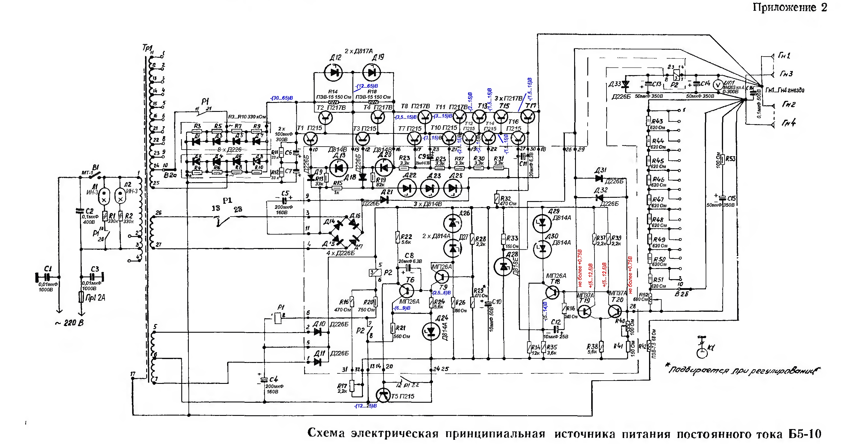 Электрическая схема б5 44