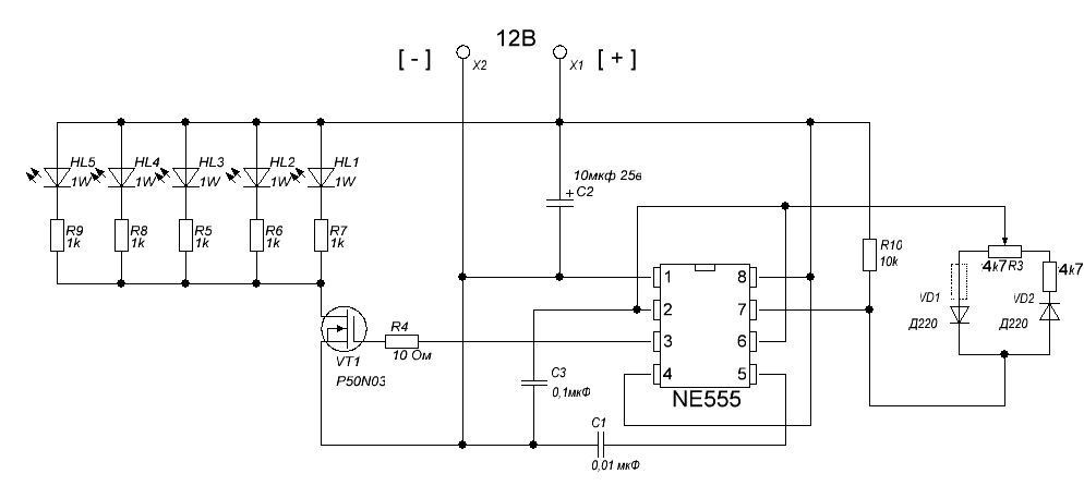 Тестер светодиодов led tester схема