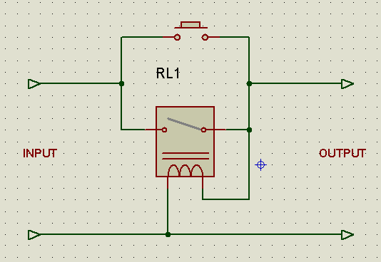 Простой включая. Схема включения и выключения реле одной кнопкой. Включение реле кнопкой без фиксации схема. Включение и выключение одной кнопкой без фиксации схема на реле. Управление реле одной кнопкой схема.