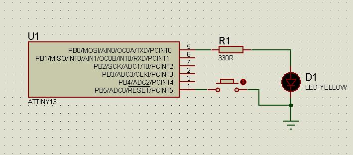 Stm32 мигание светодиодом. Мигающий светодиод в протеусе. Тини13. Как создать светодиод в протеусе. Как сделать мигающий светодиод своими руками.