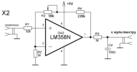 Тестер lm358 своими руками схема