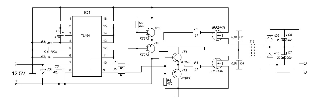 Частота 50 гц напряжение 220 в. Преобразователь напряжения с 12 на 220 из компьютерного блока питания. Схема преобразователя с 12на220 на тл494. Схема преобразователя 12 на 220 вольт из компьютерного блока питания. Tl494 инвертор 12-220 схема.