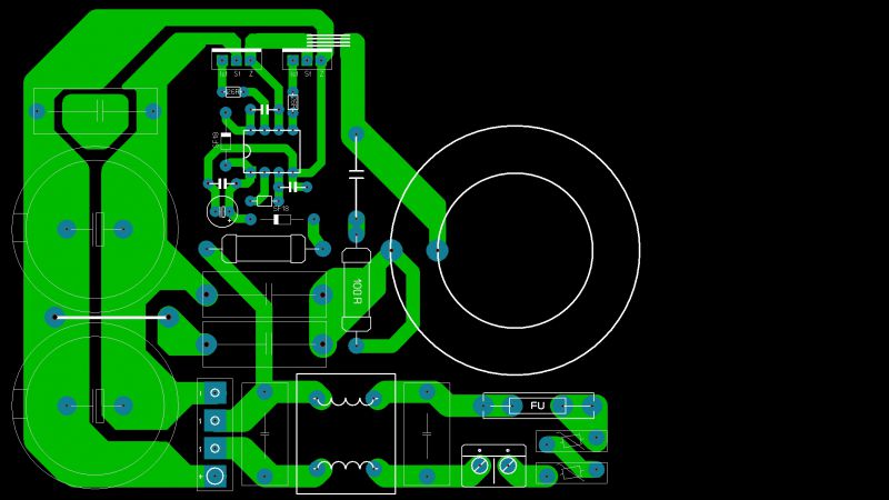 Схема ибп на ir2153 с печатной платой