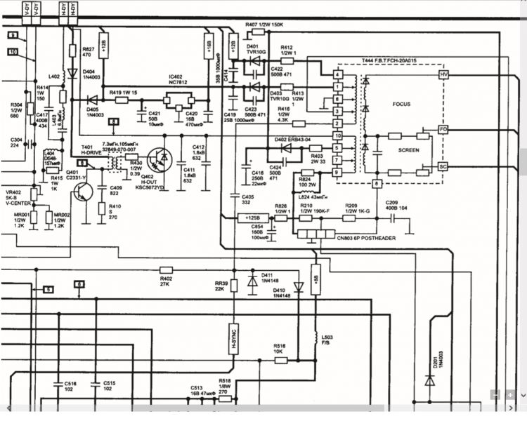 Схема телевизора samsung cs 15k2mjq