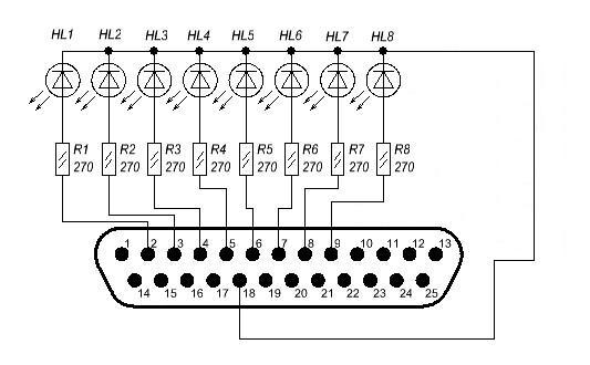 Как подключить lpt принтер Форум РадиоКот :: Просмотр темы - Управление МК ATmega32 через LPT-порт DB-25.