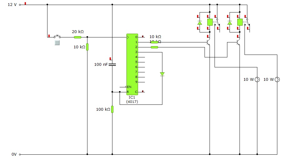 Cd4015 схема включения