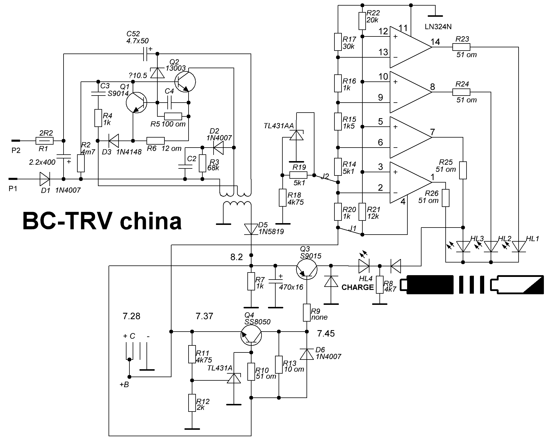 Lm324n схема датчика