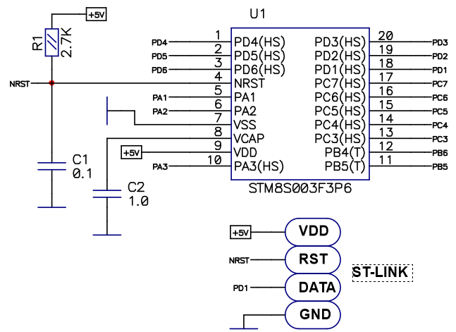 Проекты на stm8s