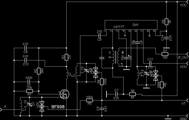 La1177 схема приемника
