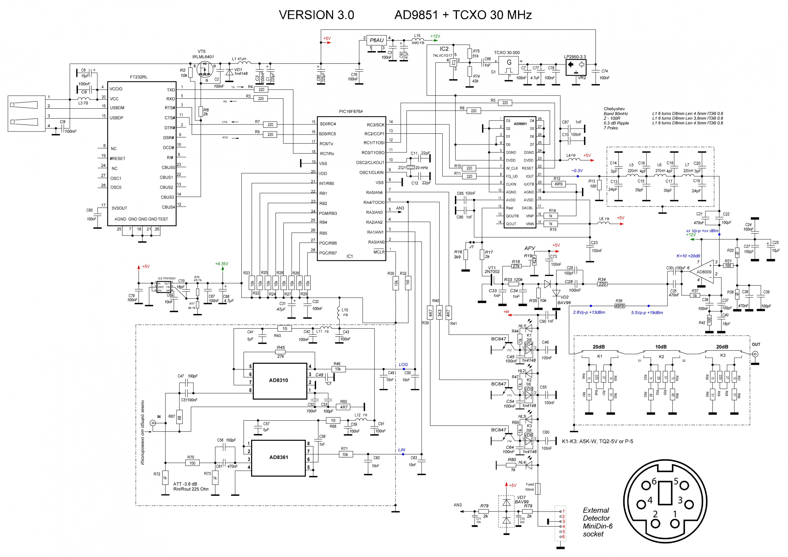 Dds6ea на основе ad9850 схема подключения