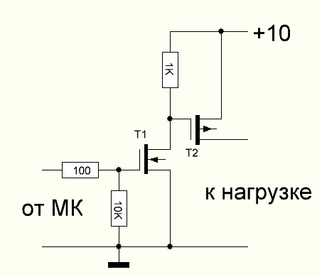 Мосфет вместо реле схема