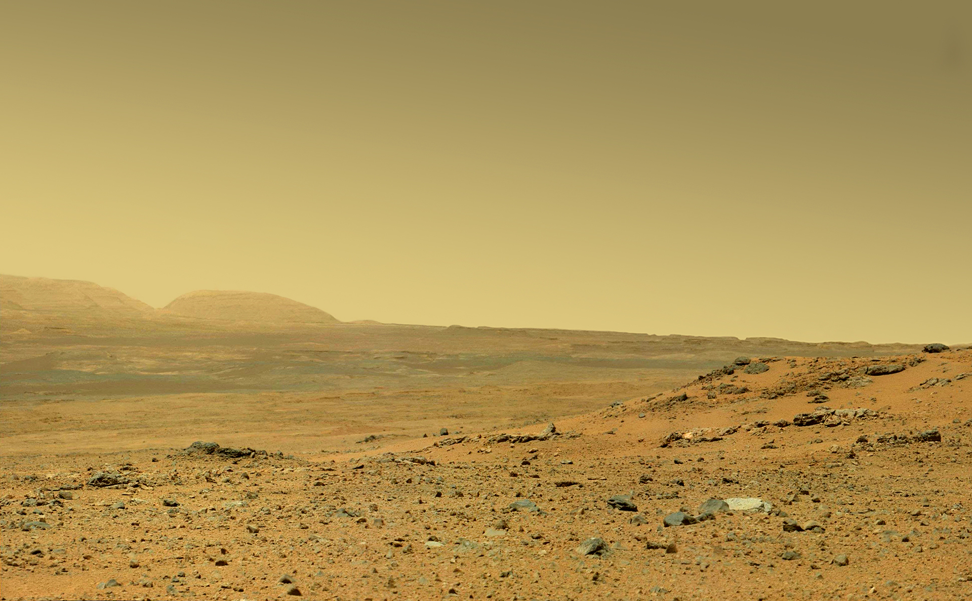 Гора Олимп на Марсе фото с марсохода