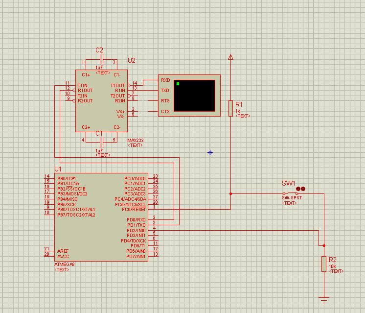 Atmega8 схема подключения