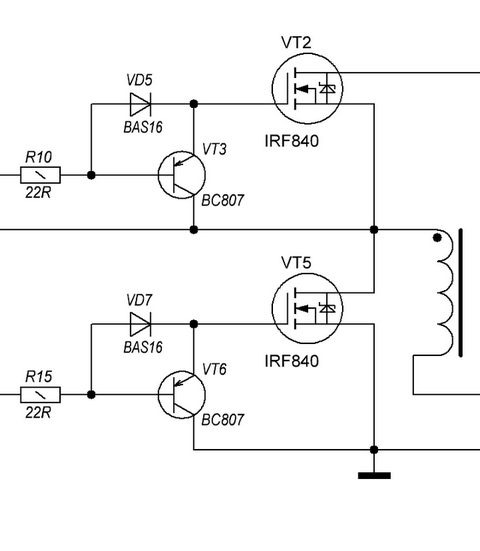 Схемы бп на ir2153