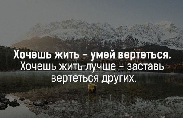 Картинка хочешь жить умей вертеться