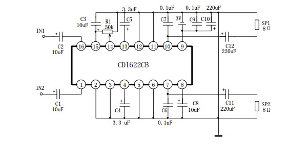 Cxa1622p схема усилителя наушники