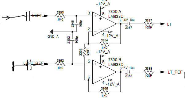 Lm833 схема включения