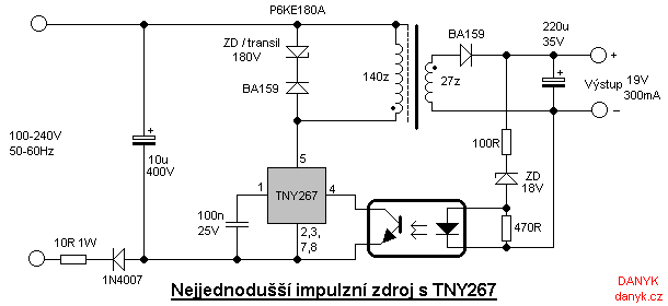 Tny175pn схема включения