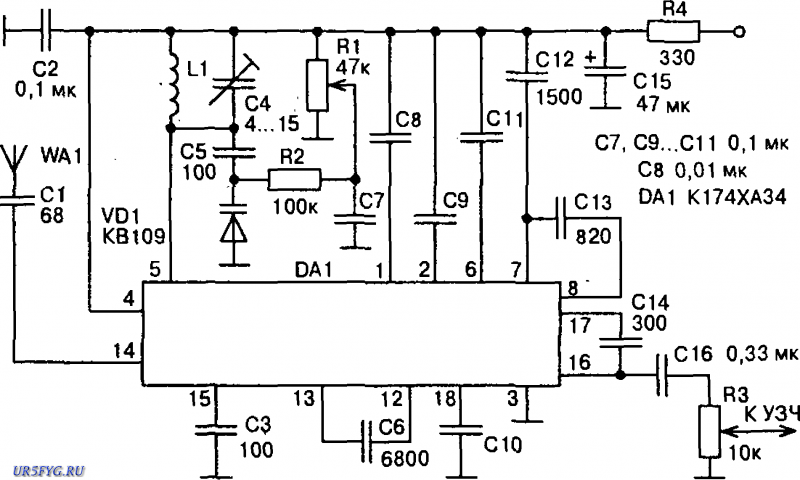Микросхемы укв. УКВ приемник на tda7021. Радиоприемник на микросхеме к174ха34. Fm приемник на микросхеме к174ха34. Схема УКВ приемника на микросхеме к174ха34 тда7021.