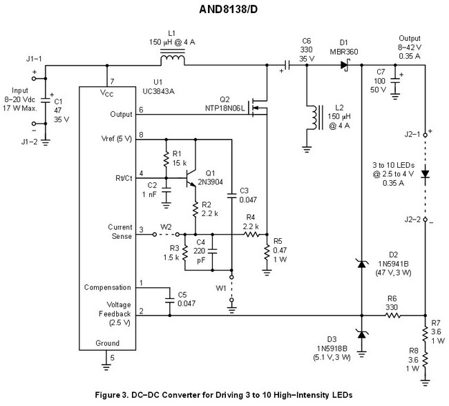 Uc3843b схема подключения