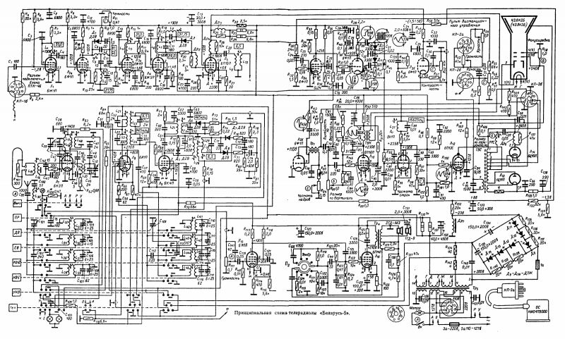 Беларусь 110 телерадиола схема