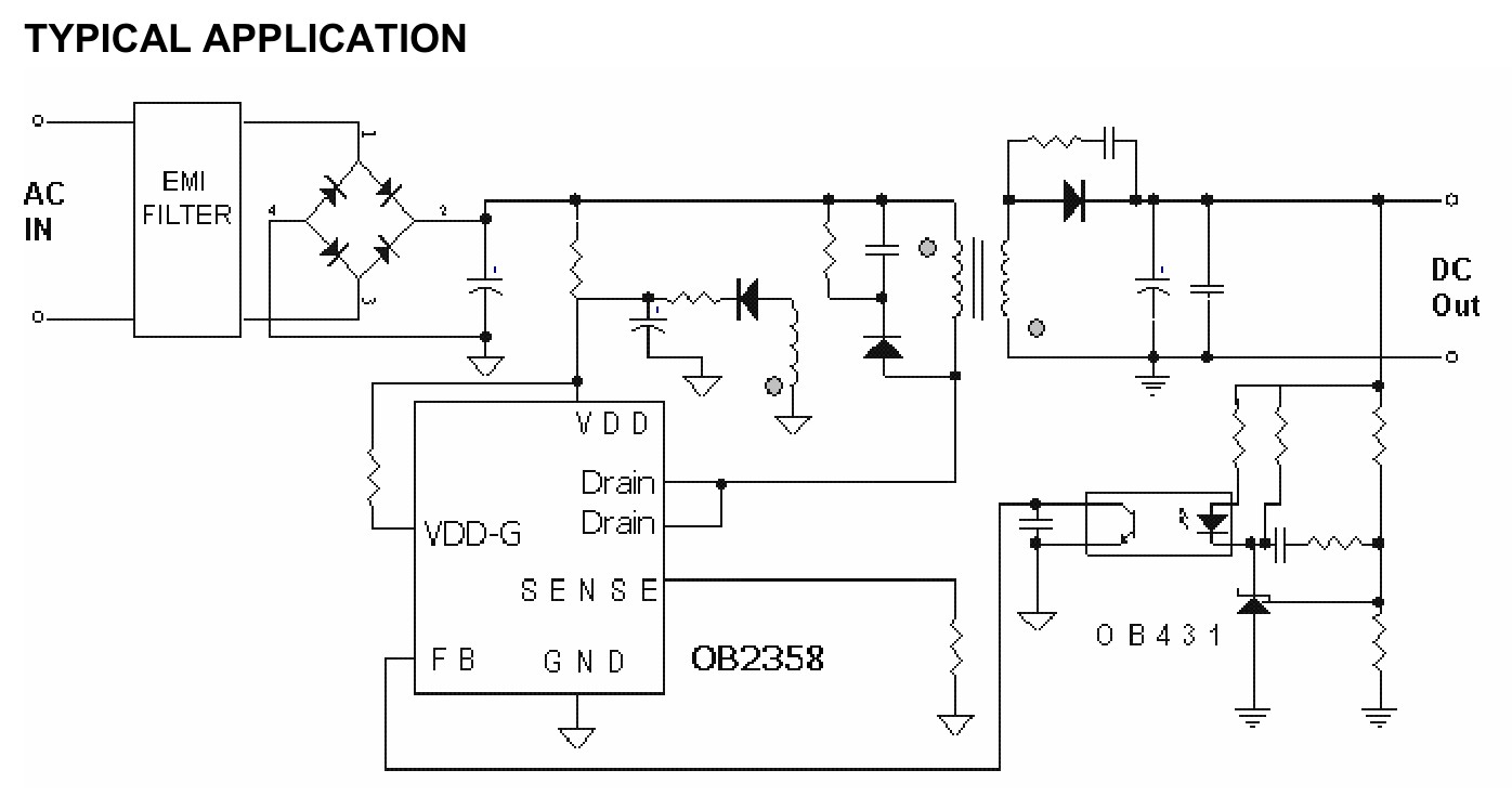 Ов2358ар схема блока питания