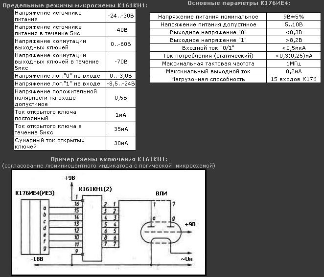 Микросхема к161кн1б описание и схема включения